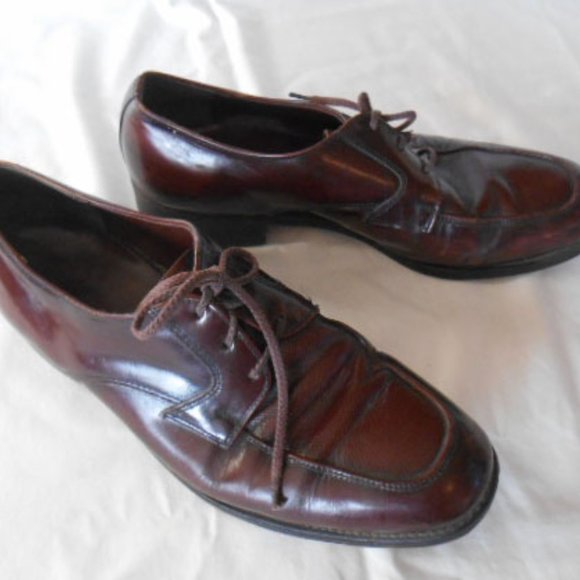 Nunn Bush Men's Black Oxford Dress Shoes, Size 9 D, Brown Leather lace-ups - Picture 2 of 8